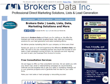 Tablet Screenshot of brokersdata.com